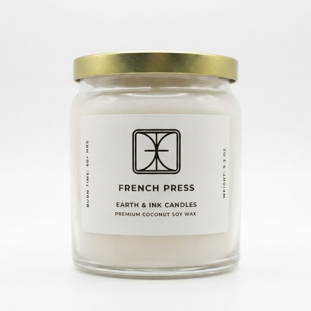 French Press - Coconut Soy Candle
