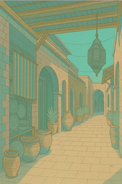 Morocco - Marrakesh Bazaar Vibrant